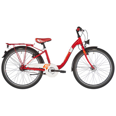 Bicicleta de paseo S'COOL CHIX Acero 7V 24" Rojo 0